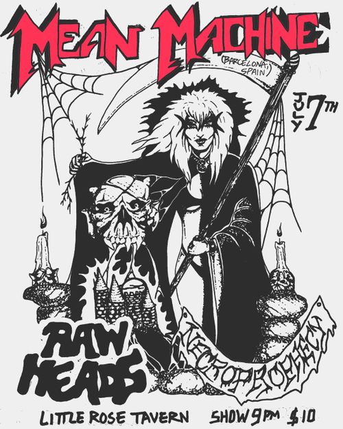 MEAN MEACHINE (BCN) /  RAW HEADS / NECROPROPHECY